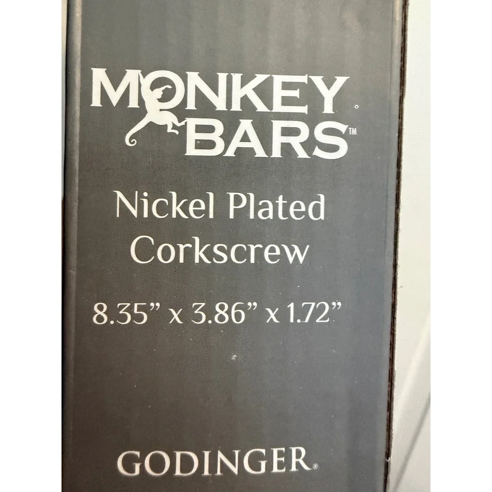 Monkey Winged Corkscrew Silver Metal Novelty Wine Bottle Opener Barware Tool
